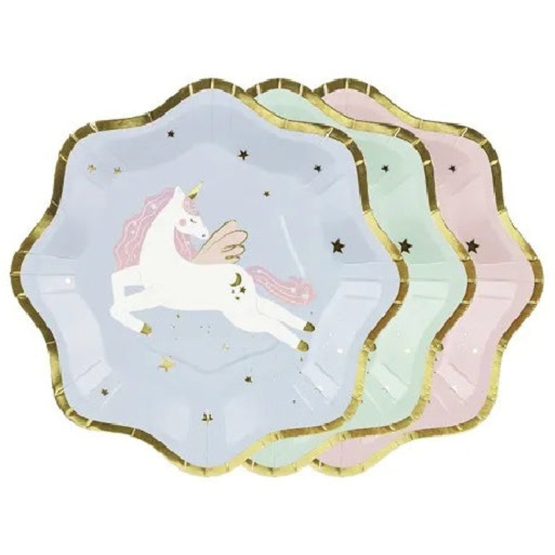 Pastel Unicorn Party Plates (6 Pack)