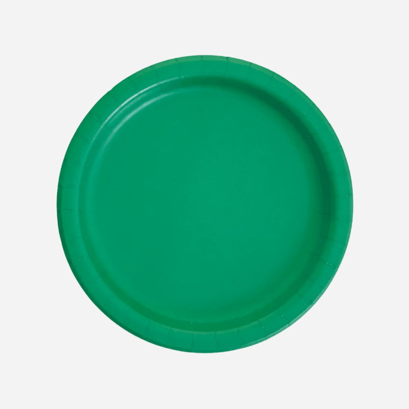 Plain Green Little Plates (8 Pack)
