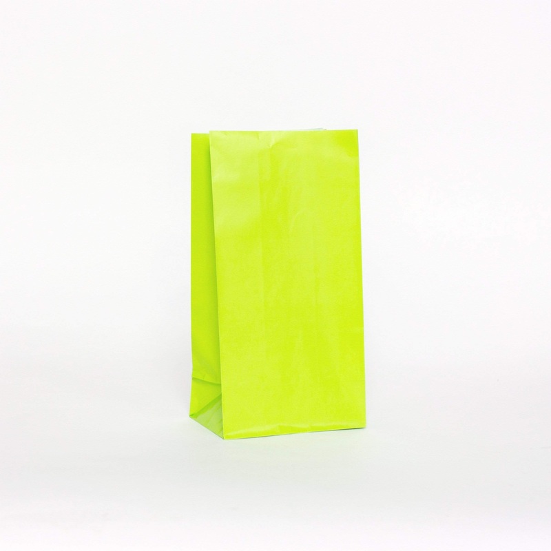 Plain Party Bags Lime Green (12 Pack)