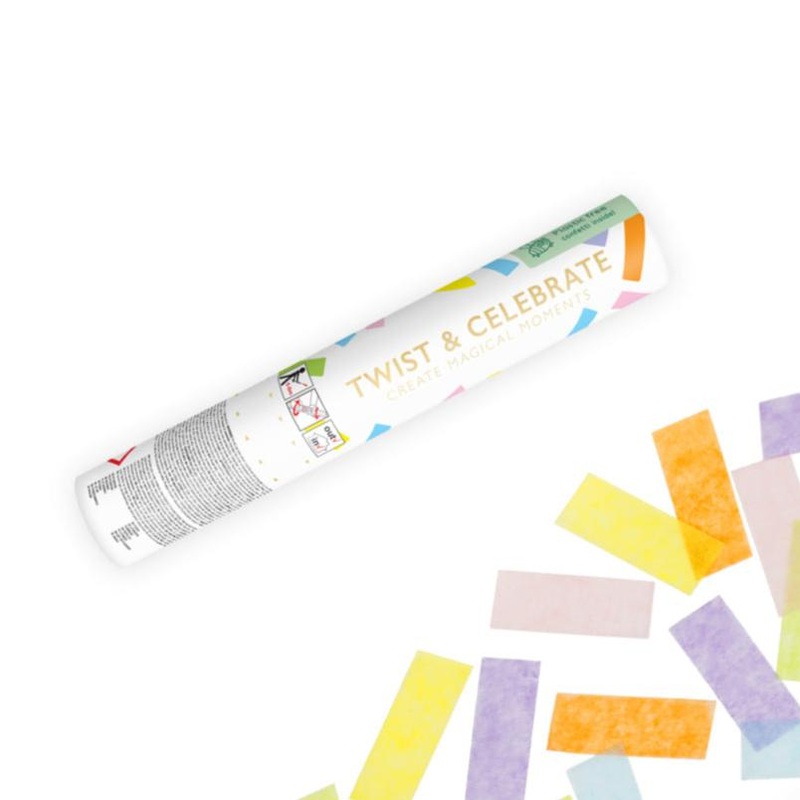 Small Confetti Cannon - Pastel
