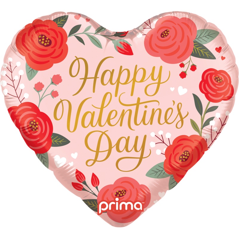 18" Happy Valentine's Day Trendy Roses