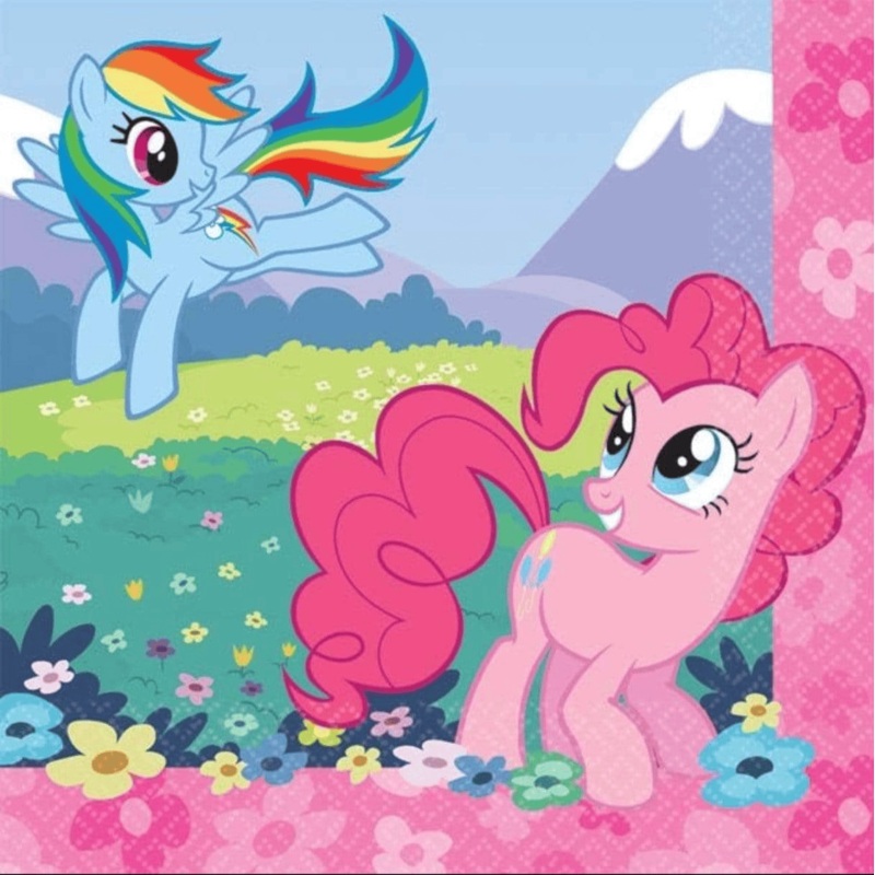 5" Beverage Napkins - My Little Pony Friendship  (16ct)