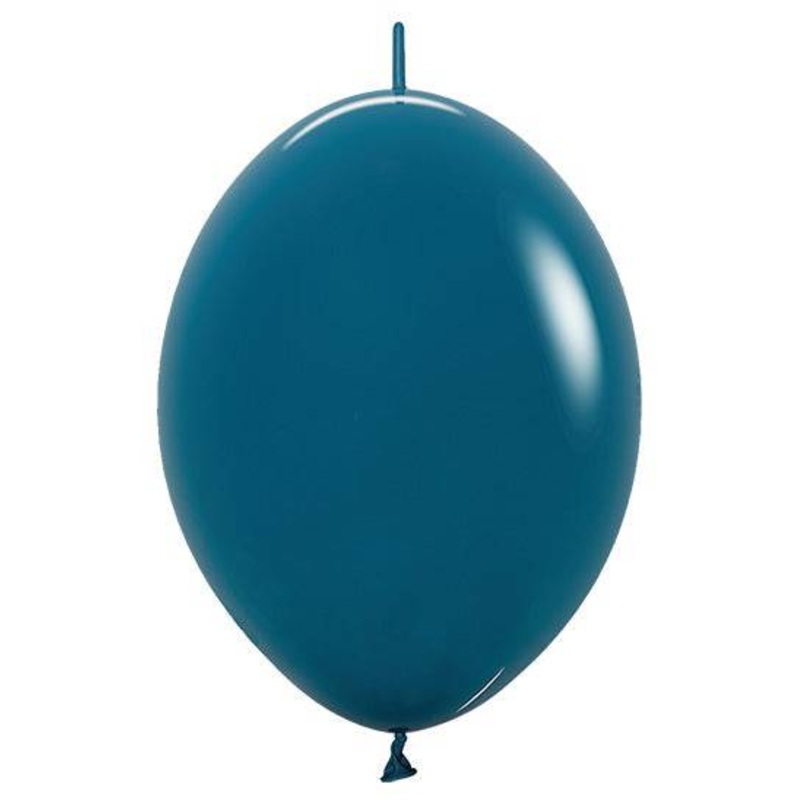 6 Link-O-Loon Deluxe Deep Teal (50ct) - Sempertex