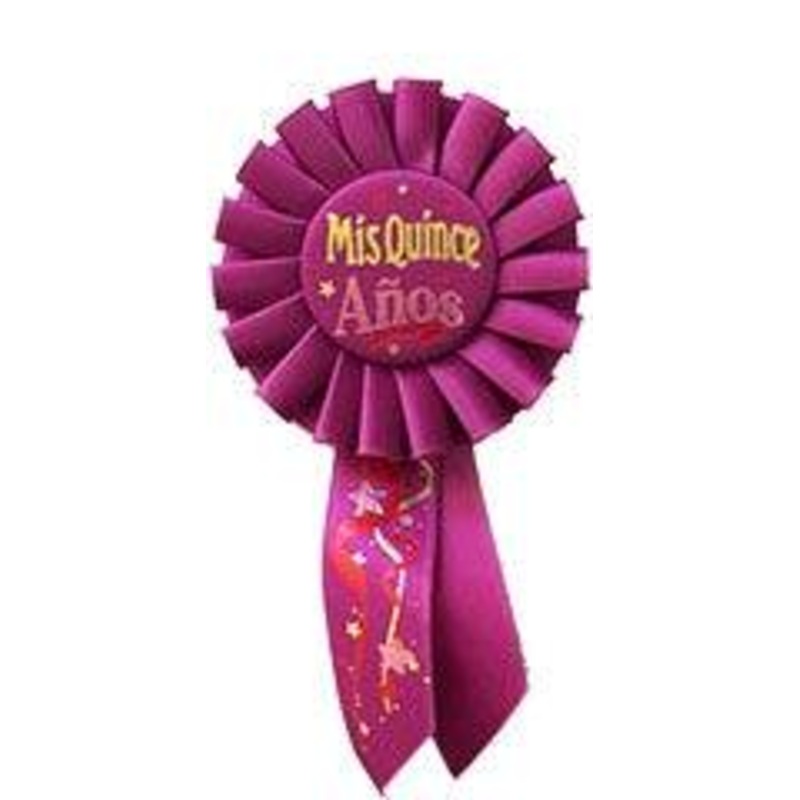 6 Mis Quince Anos Rosette Ribbon