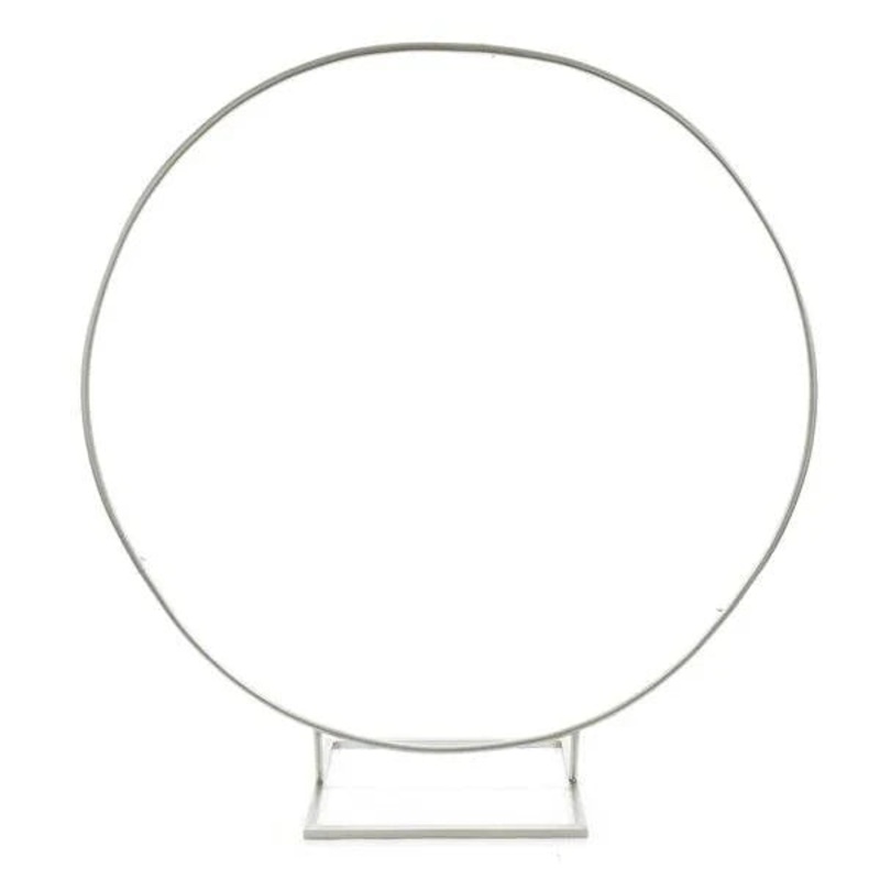 B459B-2M White Balloon circle frame (6.56ft) 1ct - Borosino