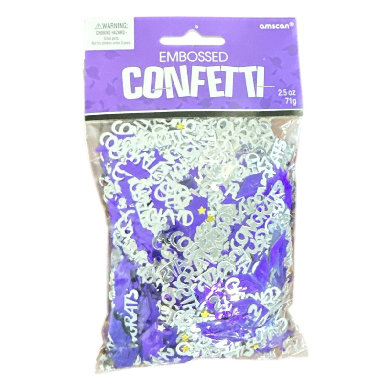 Confetti - Congrats Grad Purple