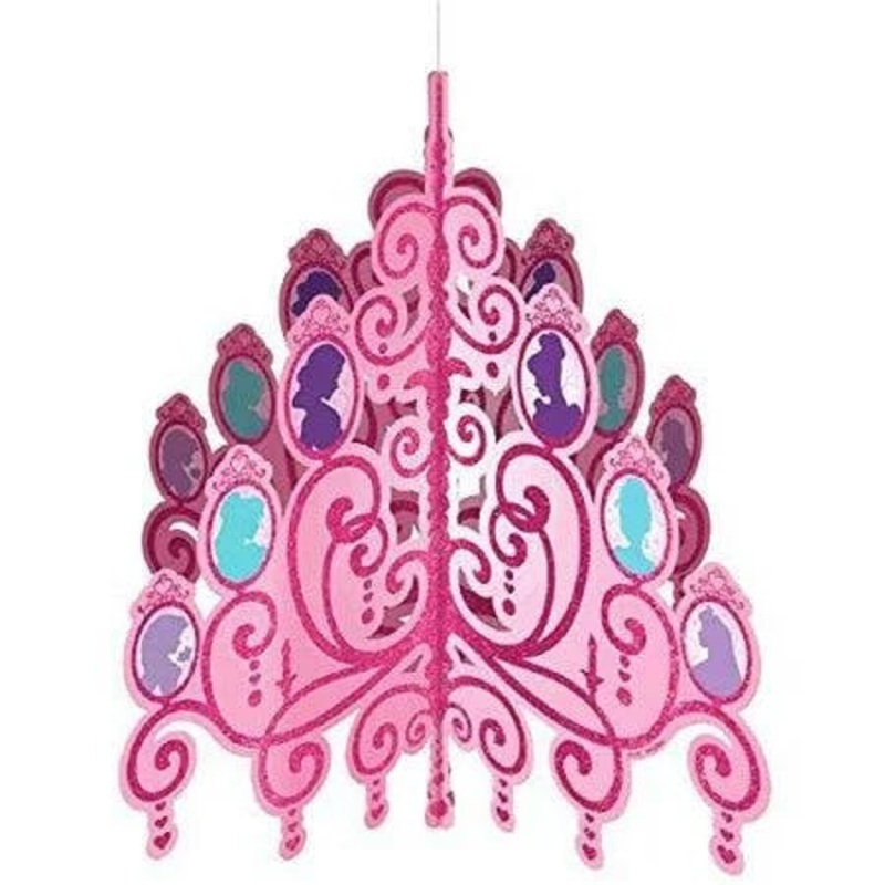 Disney Princess Hanging Glitter Chandelier 1ct - Amscan-
