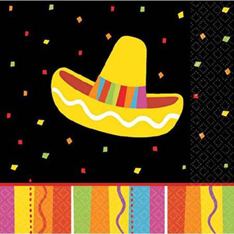 Fiesta Party Napkins 16ct - Amscan