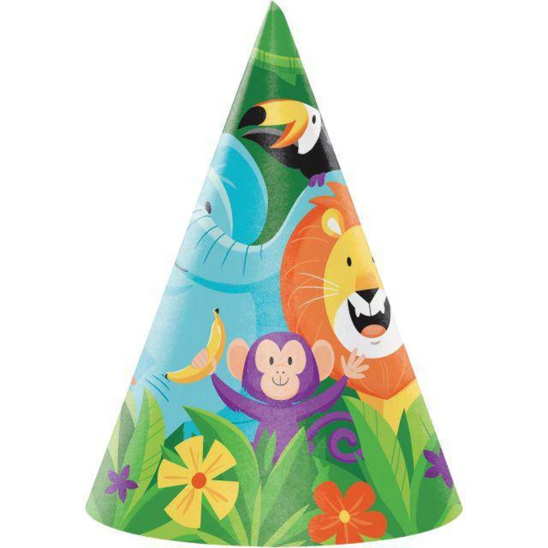 Jungle Safari Party Hats (8ct)