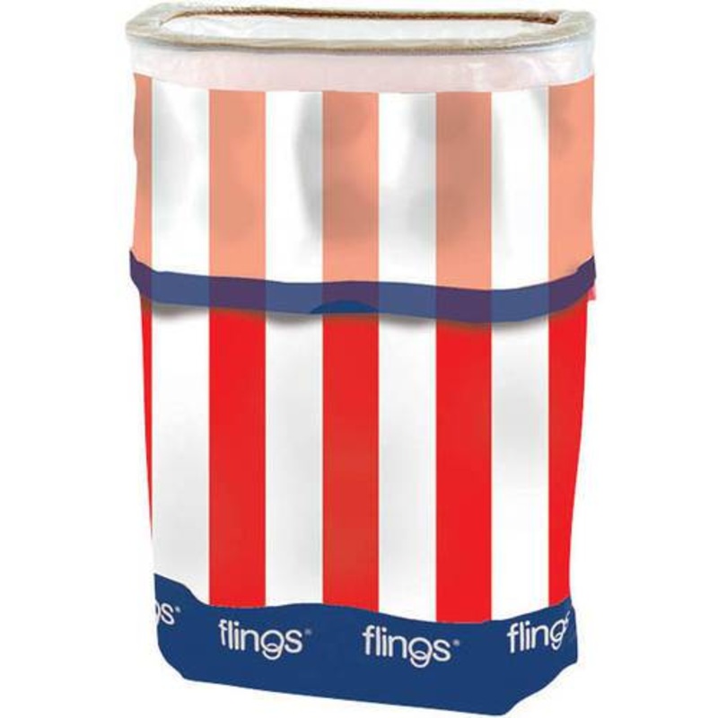 Patriotic Fling Bins, 22"H X 10"W X 15"D, Red/White/Blue (1 Count) - Amscan