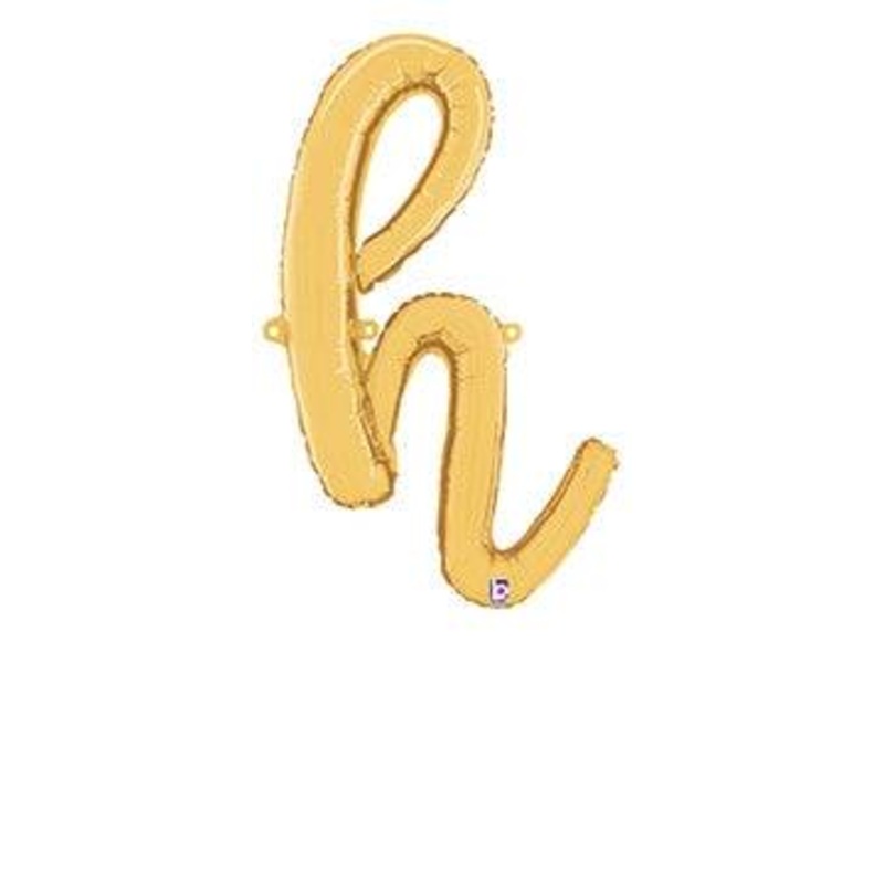 Script Letter H - Gold