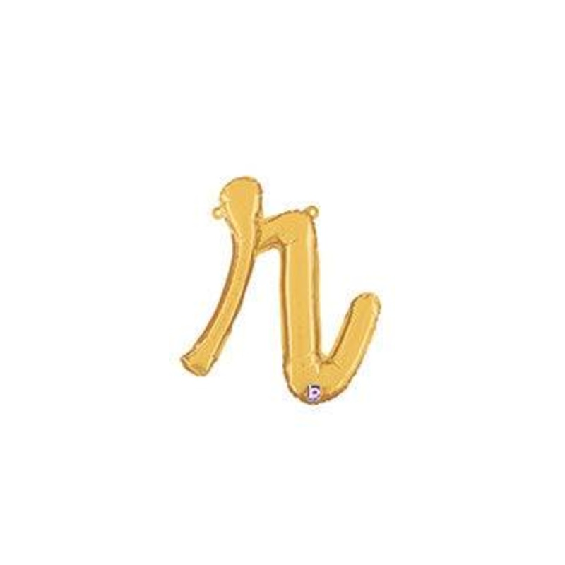 Script Letter R - Gold