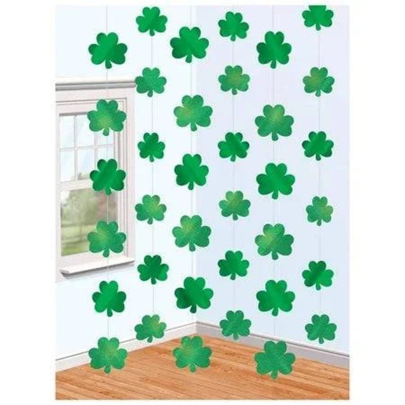 St. Patrick's Day Shamrock String Decorations - Amscan