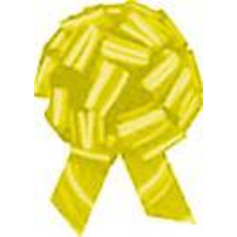YELLOW Pull Bow 1" X 5" x  20" Loops - Box of 50