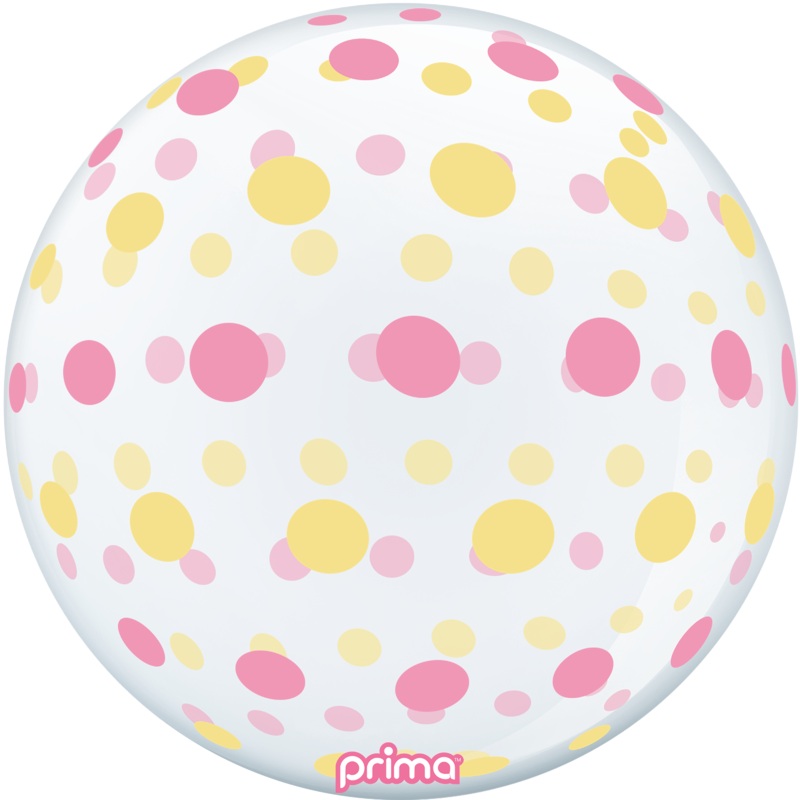 20 Pink Gold Dots Sphere