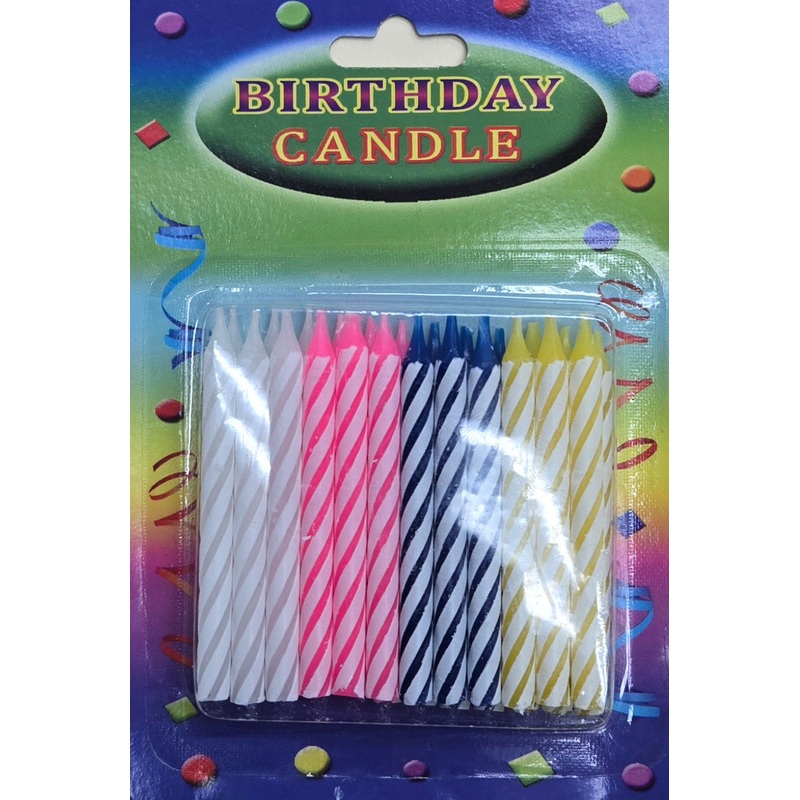 Birthday Candles - Assorted (24ct)