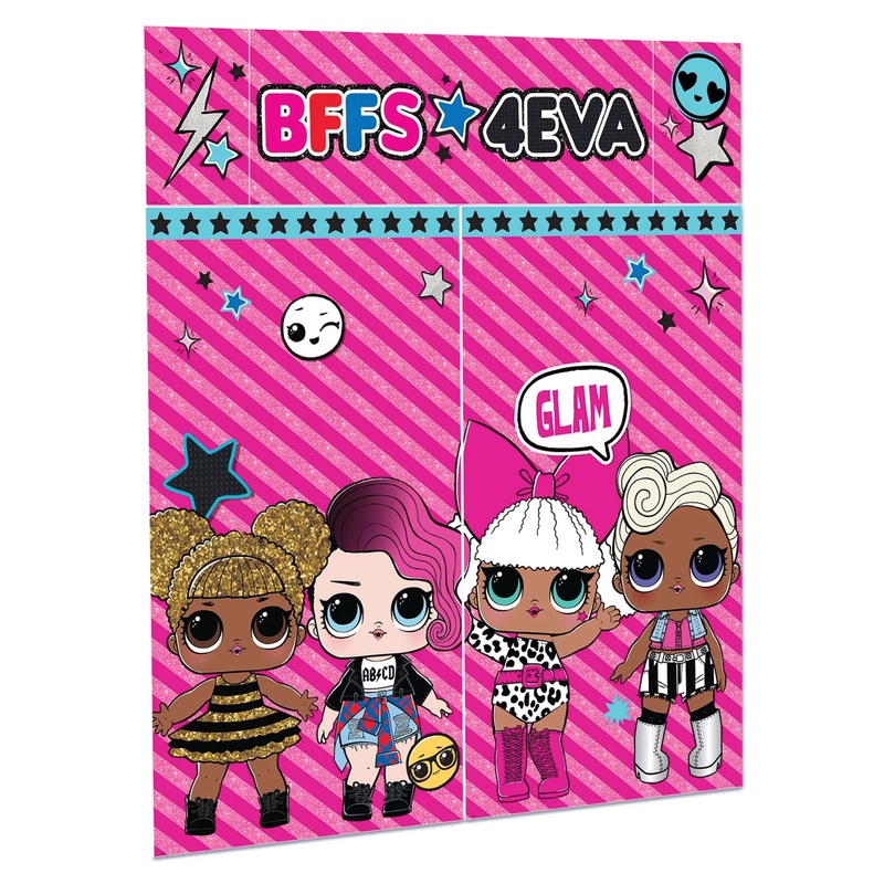 LOL Surprise, together 4 Eva! Scene Setters Wall Decorating Kit - Amscan