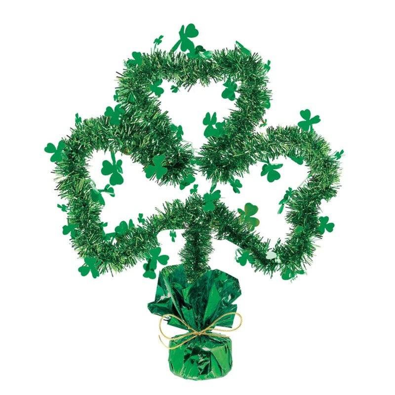 St. Patrick's Day Shamrock Tinsel Table centerpiece - Amscan