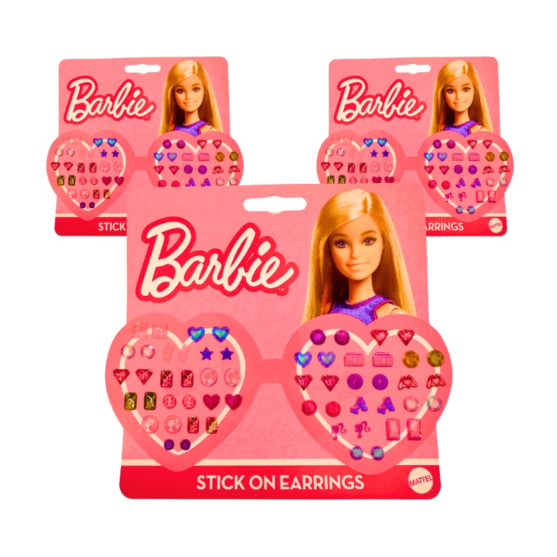 Wholesale Barbie Stick On Earrings - (Case of 24)
