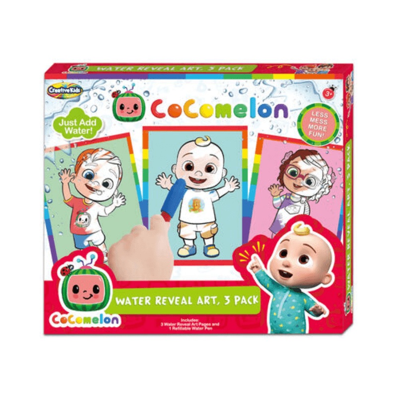 Cocomelon Water Reveal Art Cards - 3 Pack