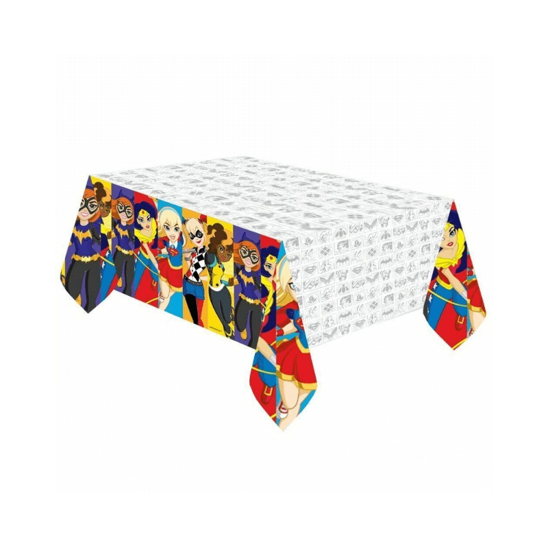 Large DC Super Hero Girls Party Tablecloth