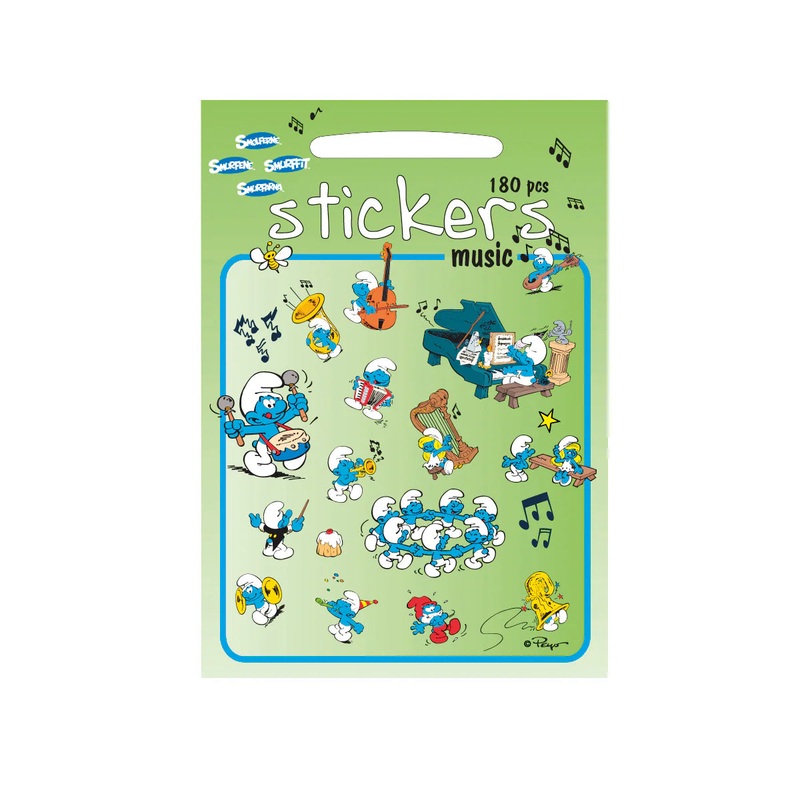 Smurf Music Sticker Set