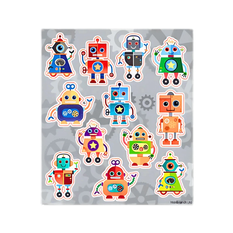 Wholesale Fun Robots Stickers - (CDU of 120)