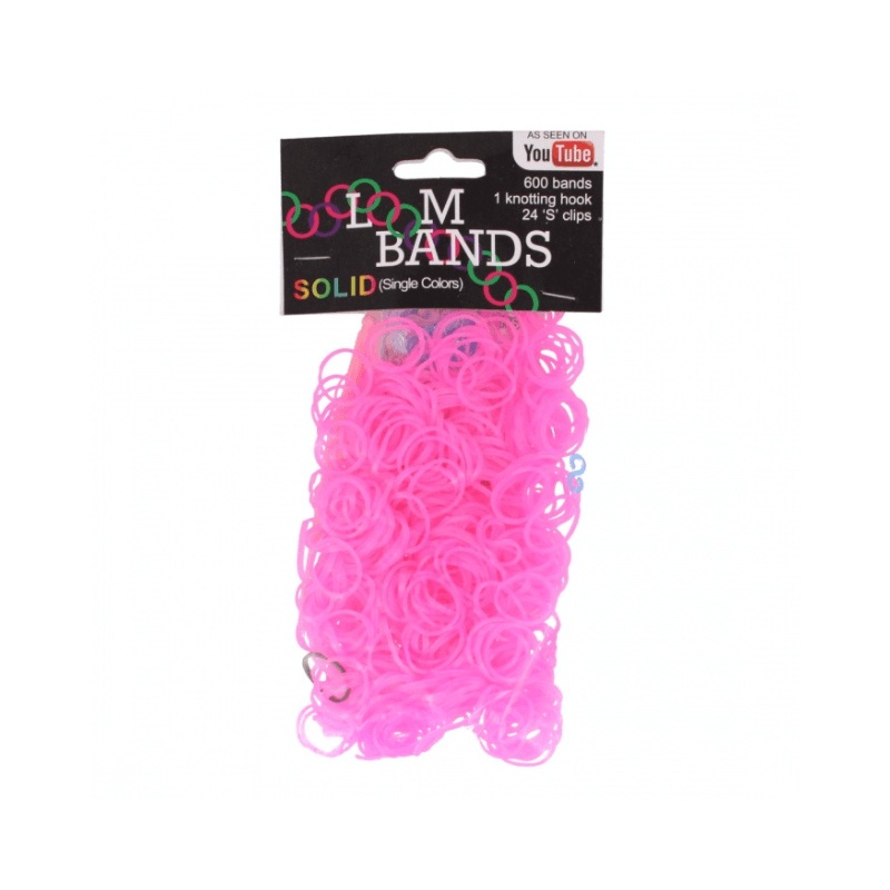 600 Pink Loom Bands