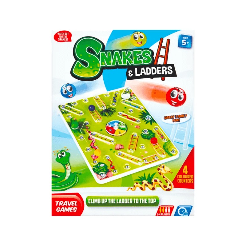 Wholesale Games Hub Travel Games Snakes & Ladders Board Game - (Case of 12)