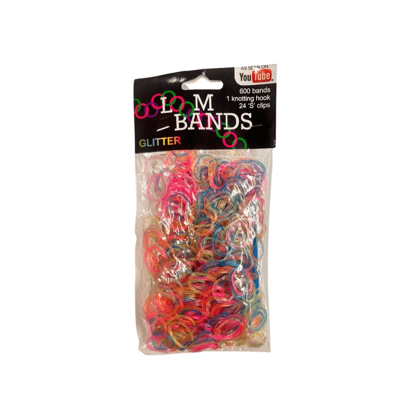 600 Glitter Loom Bands