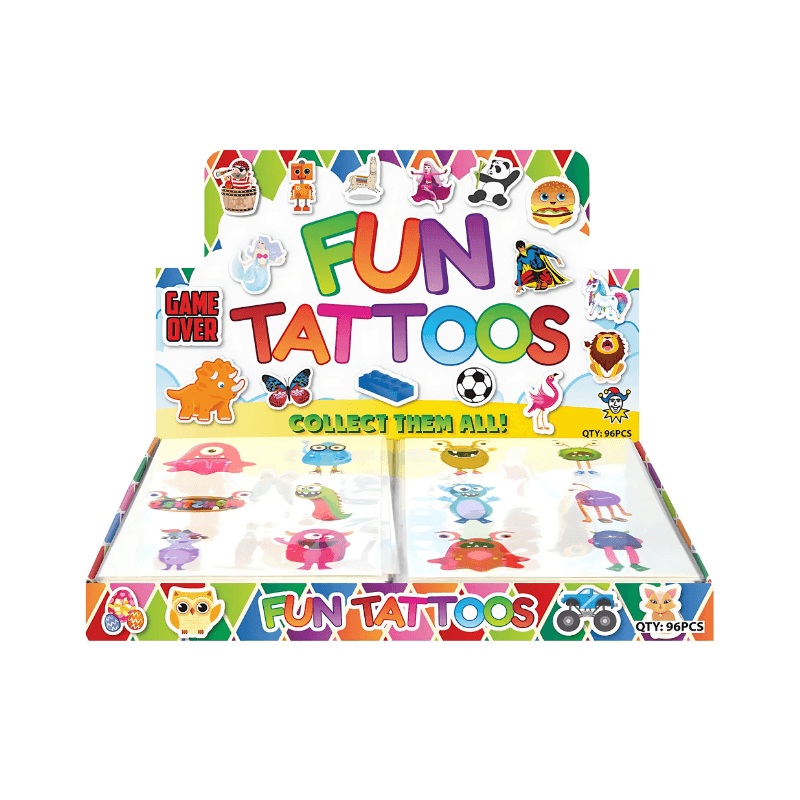 Wholesale Alien Temporary Tattoos - (CDU of 96)