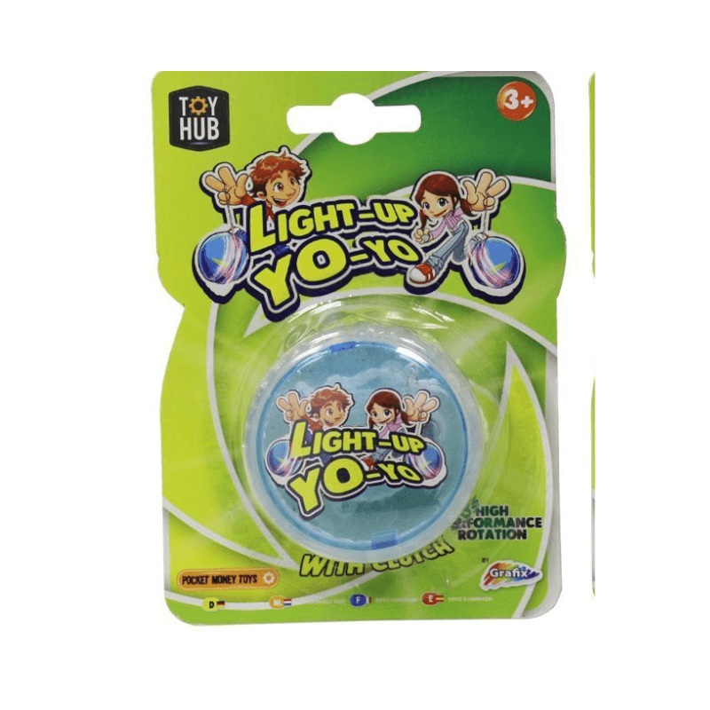 Wholesale Blue Light-Up YoYo - (Case of 24)