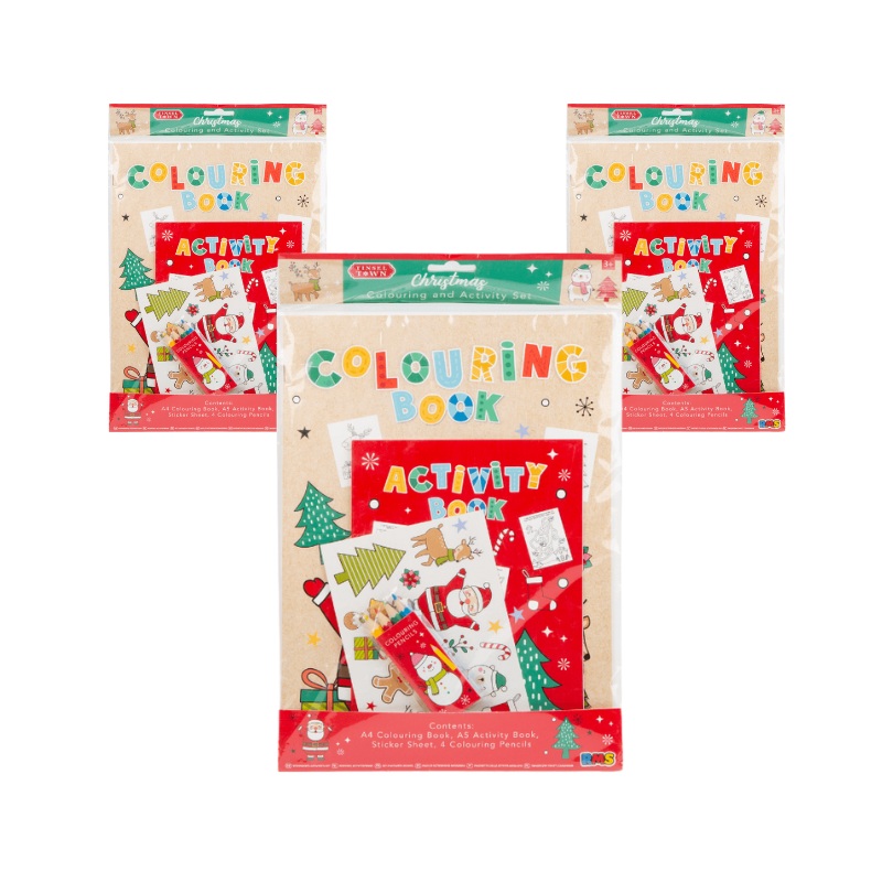 Wholesale Christmas Colouring & Activity Pack - (Case of 36)