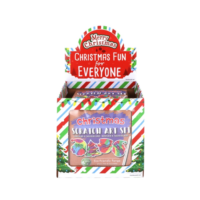 Wholesale Eco-Friendly Christmas Scratch Art Set - (CDU of 108)