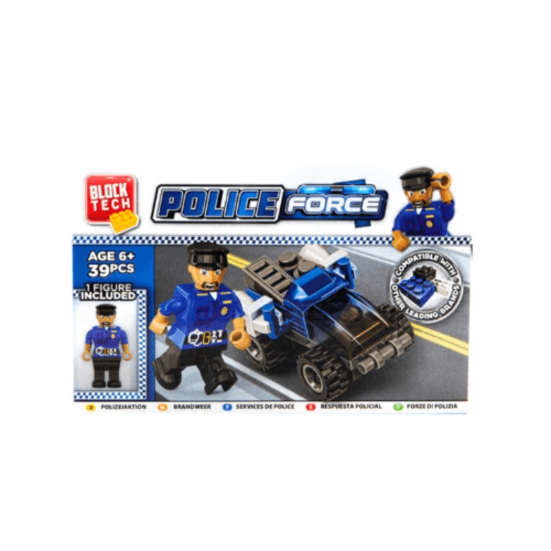 Wholesale Mini Block Tech Police Force - (Case of 12)