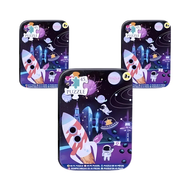 Wholesale Outer Space 45 Puzzle In Tin - (Case of 36)