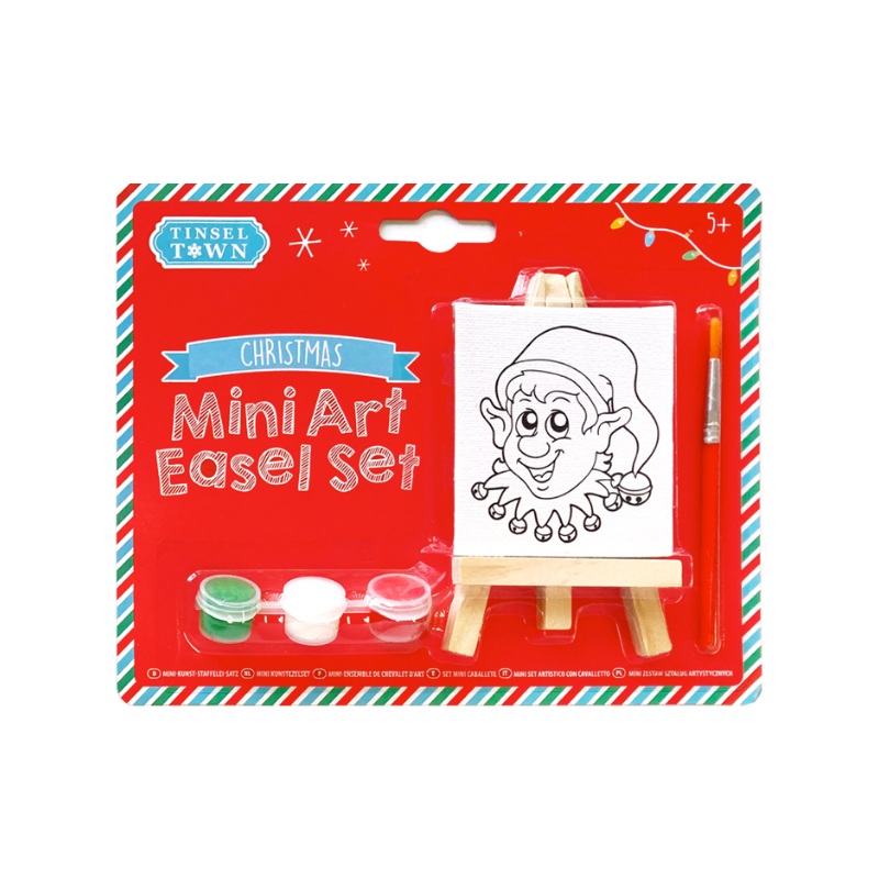 Christmas Mini Art Easel Set