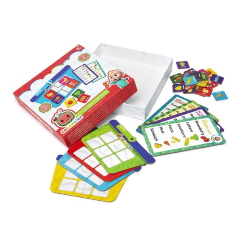 Cocomelon Let's Go Shopping Picture Puzzles - 4 x Jigsaw Puzzles