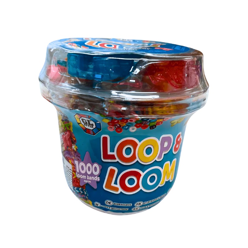Wholesale Loop & Loom 1000 Loom Bands Tub - (Case of 12)