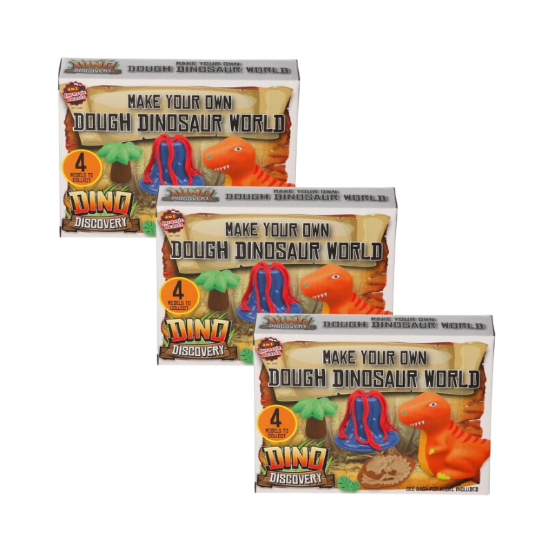 Wholesale Make Your Own Dinosaur World Dough Set - (Case of 18)