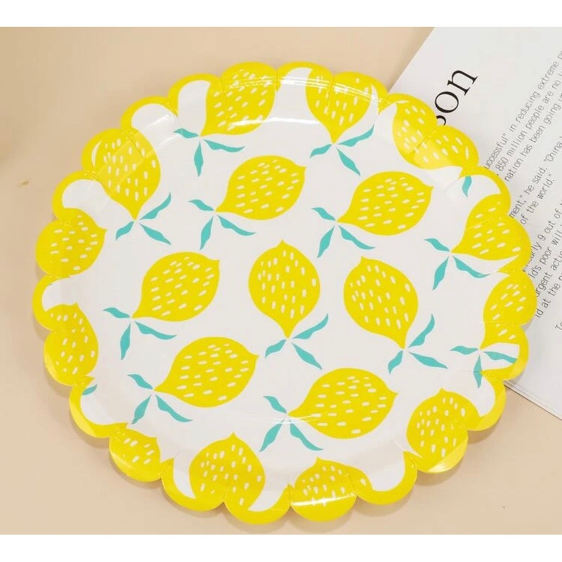 Scalloped Lemon Plates