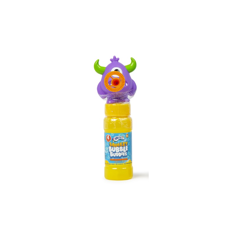 Wholesale Bubbletastic Squeezy Bubble Buddies Monster - (Case of 12)