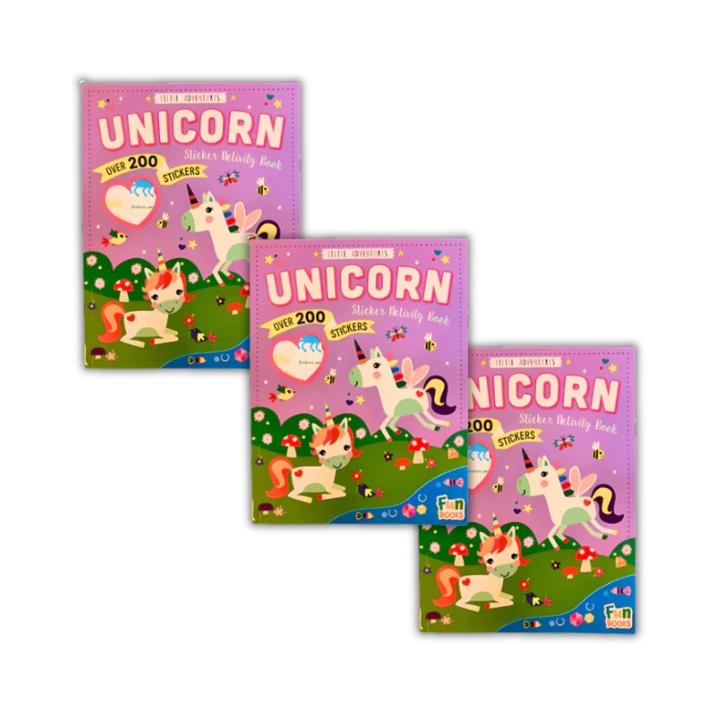 Wholesale Unicorn Sticker Activity Book - (Case of 20)