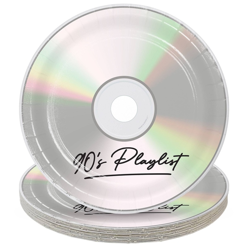 90's Theme CD Party Dinner Plate (16ct)