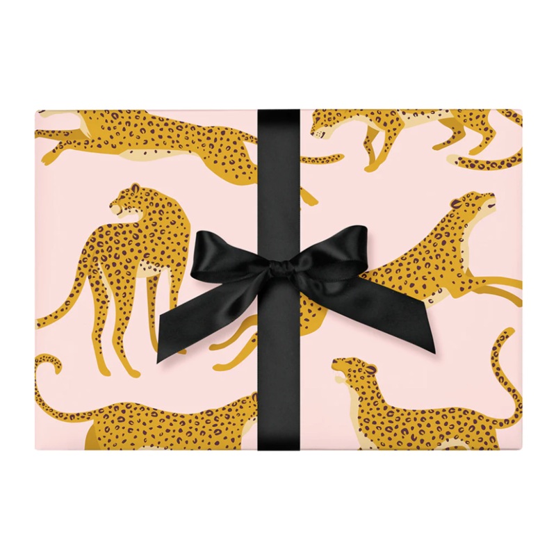 Blush Cheetah Wrapping Paper