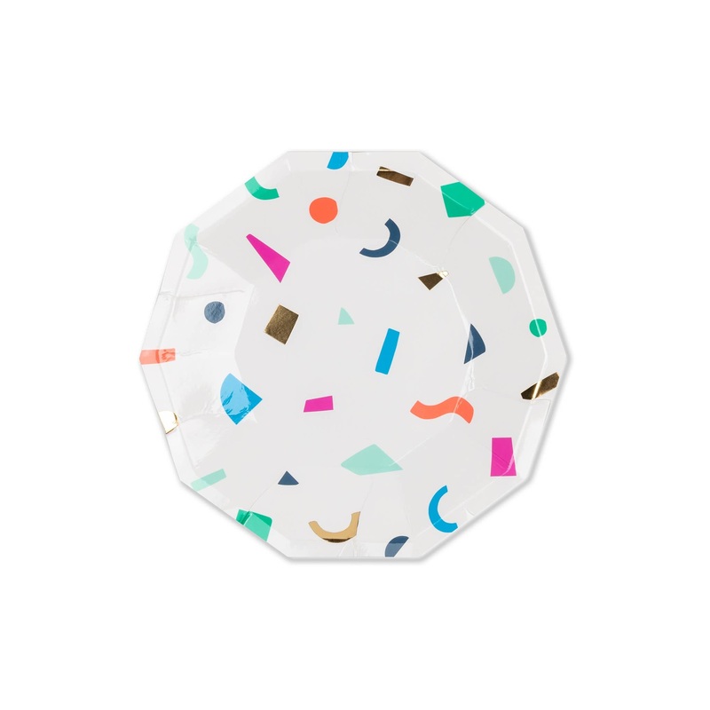 Confetti Paper Plates - Small