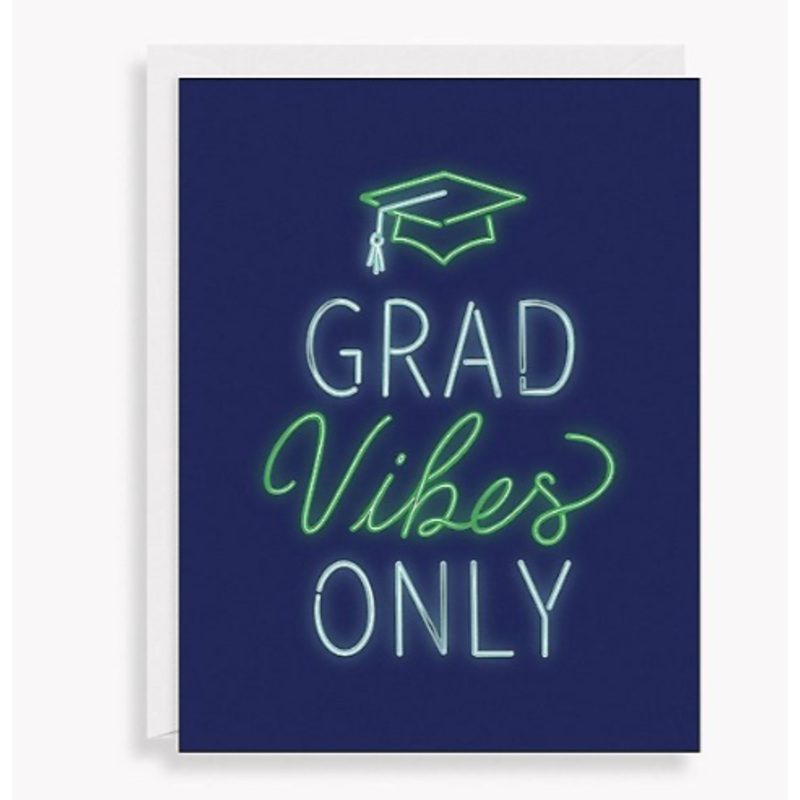 Grad Vibes Only Greeting Card