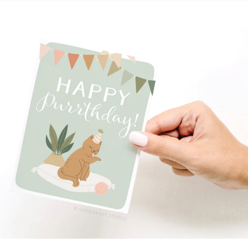 Happy Purrthday Card