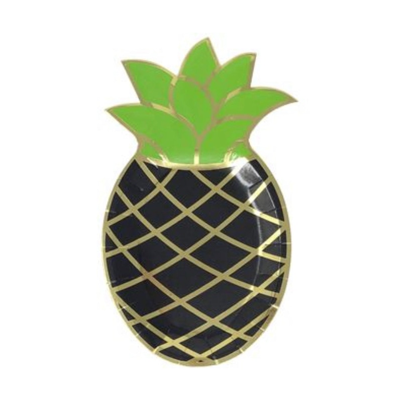 Pineapple Shaped Paper Plates