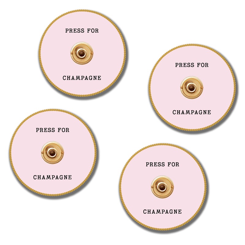 Press for Champagne Coaster Set